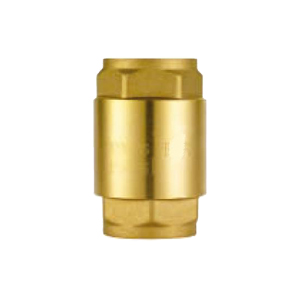Check valve with BSPP thread made of yellow brass