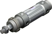 SMC Pneumatic - C (D) 76K, Pneumatic Cylinder, Double Acting, One Ended Piston Rod, Non-rotating, Internal Magnetic Ring, (Double Sided Thread), 32,