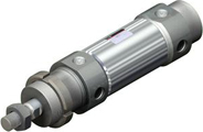 SMC Pneumatic - C (D) 76-XB6, Pneumatic Cylinder, Double Acting, One Sided Piston Rod, High Temperature Type, (Double Sided Thread), 40, 50, Standard