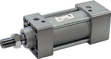 SMC Pneumatic - M (D) BK-Z, Compressed Air Cylinder, Non-rotating, Standard Piston Rod, (Front Flange Mounting), 100, Rc, 300, Without Bellows, (