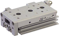 SMC Pneumatics - MXS, Compact Slide, double acting, cross roller guide, 16, piston Ø up to 16 mm: M thread, piston Ø from 20 mm: Rc thread, 100, (