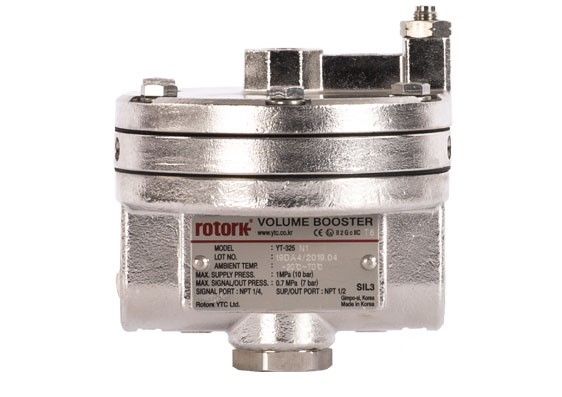 YTC volume booster stainless steel 1/2 NPT