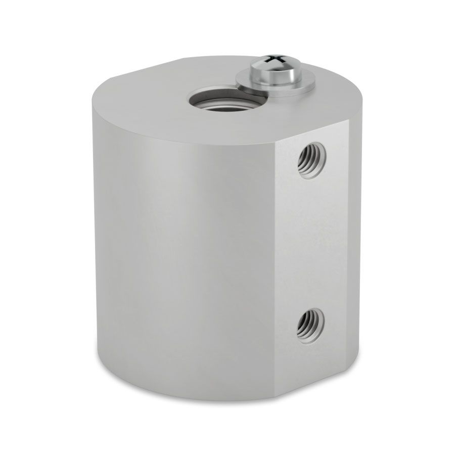 Ø8 mm Mounting Block for Micro Valves, Aluminum