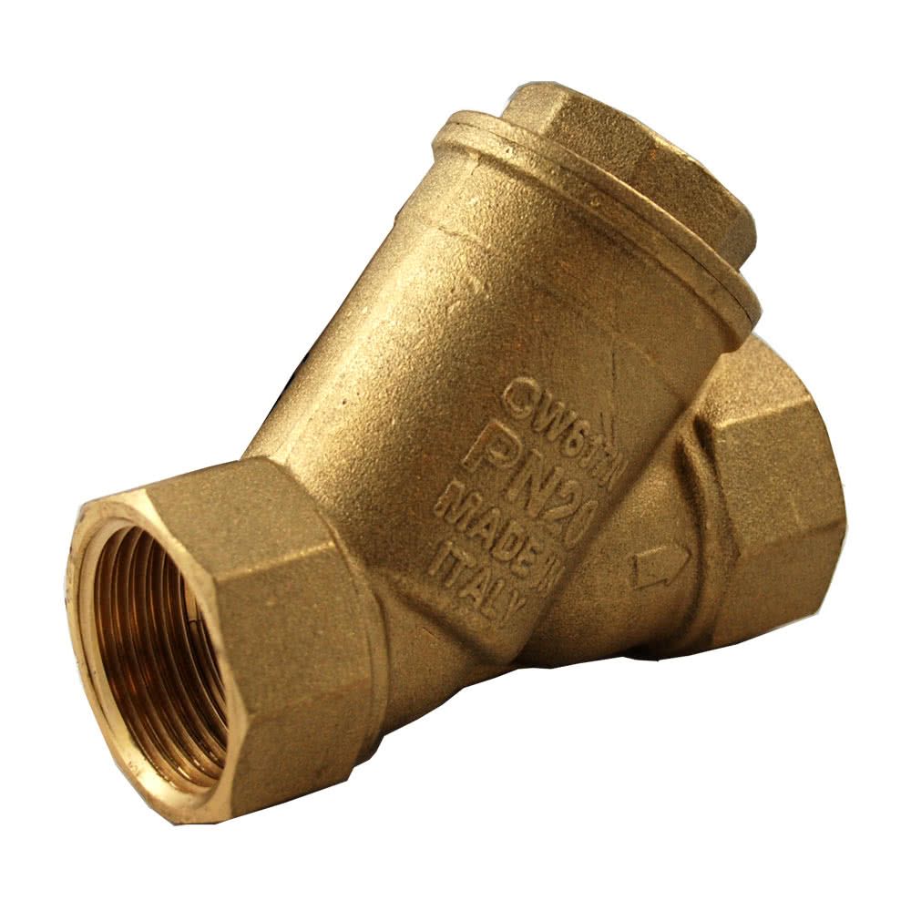 Strainer, brass, Y-filter, G 1 "