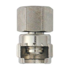 Female connector with knurled nut