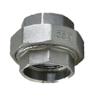 Female thread fitting in 3 parts