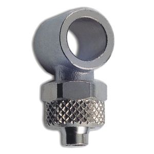 L quick connector with ring piece