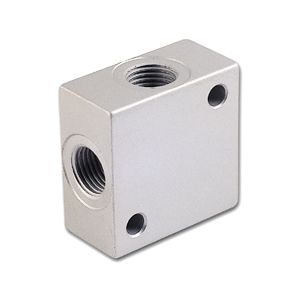 Distribution block made of aluminum