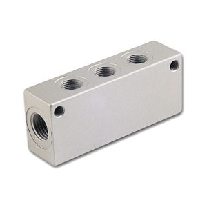 Distribution block made of aluminum