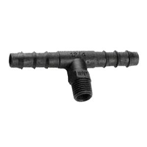 T-hose connector male with BSPT male thread