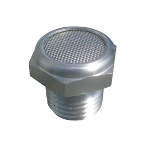 Inox AISI 316L wire silencer with NPT thread made of Inox AISI 316L