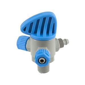 Male three way valve for hose 8 / 5.5
