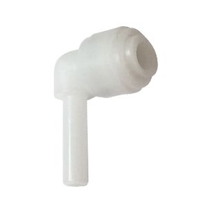 L plug connector with stem