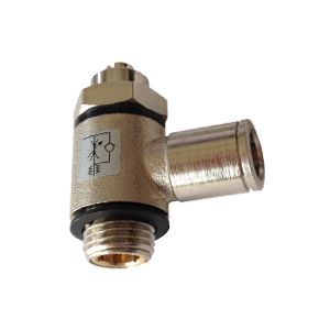 Screwdriver flow regulator with BSPP and metric thread for valves