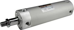 SMC Pneumatic - C (D) G1KR, air cylinder, anti-rotation, double acting, standard piston rod, direct mounting, built-in magnetic ring, 20, 150, without auto switch
