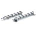 SMC Pneumatics - C (D) J2-Z, Miniature Cylinder, Double Acting, Standard Piston Rod, (Basic), 10, 15, Elastic End Position Damping, Perpendicular to Axis, without Auto Switch