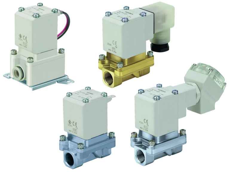 SMC Pneumatic - Forced-controlled 2/2-way solenoid valve [VXZ