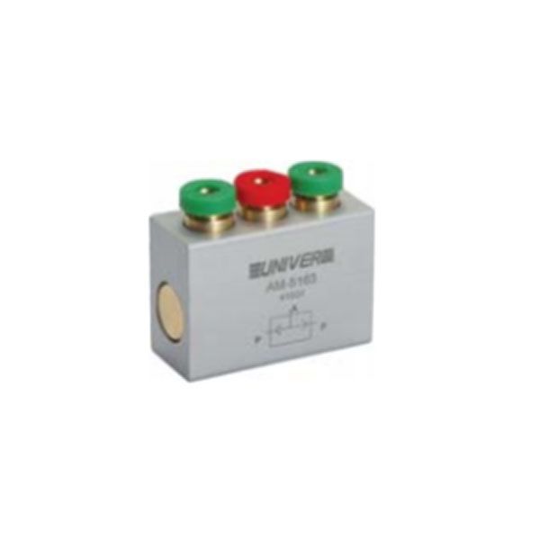 Universal valves for signal processing Shuttle valves "OR" quick connect ports Ø 4x2