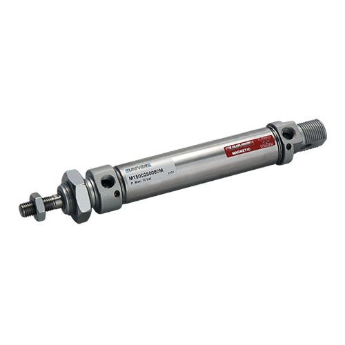 Univer - Series M Micro Cylinders ISO 6432 Ø 8 ÷ 25 mm, standard stainless steel piston rod, DW with adjustable cushioning (Ø16 ÷ 25), Ø25, 200