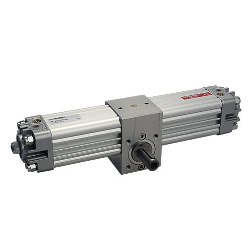 Univer - R series of rotary actuators - Ø 32 ÷ 125 mm, hollow shaft with rotation angle adjustment ± 5 °, Ø32, 270 °