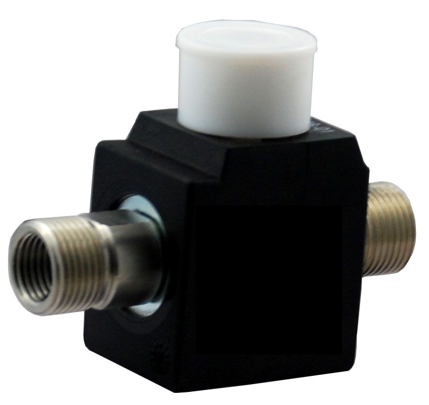 2/2-way inline solenoid valve BMV70303VAV30 230VAC made of stainless steel - 2 x G3 / 8 "AG, G1 / 4" IT