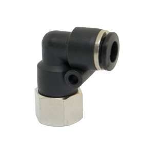 Swivel female L male connector with NPT thread, nickel plated