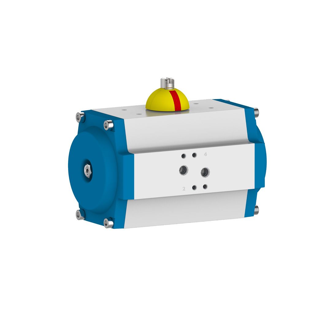 83 GT pneumatic actuator - double action, drilling pattern F05/F07, one-sided end position adjustment, pinion NP17, CCW-C