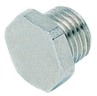 Nickel Plated Brass Plug, BSP Male