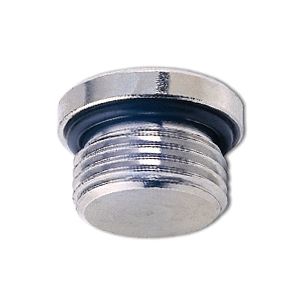 Sealing plug with BSPP & metric thread, hexagon socket and O-ring