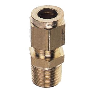 Threaded fitting with BSPT external thread