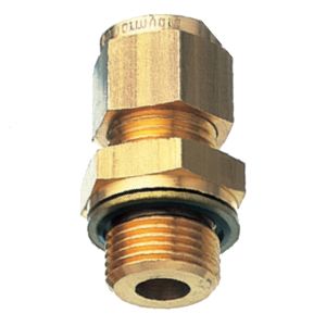 Threaded fitting with BSPP male thread and seal