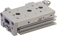 SMC Pneumatics - MXS, Compact Slide, Double Acting, Cross Roller Guide, 6, Piston Diameter up to 16 mm: M Thread, Piston Diameter from 20 mm: Rc Thread, 10, Without Adjustment, (Axial Air Connection)