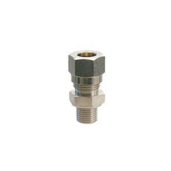 Univer compression fitting straight, external thread, cylindrical