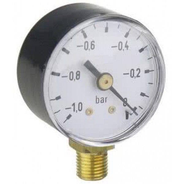 Manometer plastic, G 1/8 "bottom, diameter 40mm, pressure range 0 to 16 bar