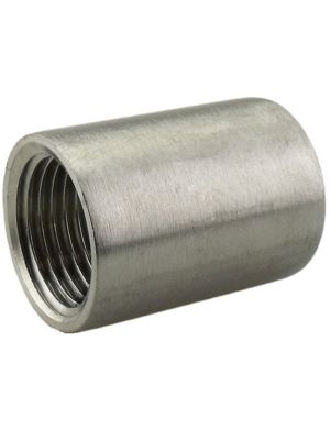 Threaded fitting, threaded sleeve cylindrical, stainless steel, 2x G 3/8 "female thread
