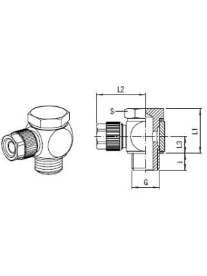 AVS-152M-S L-Schwenk-Verbinder
