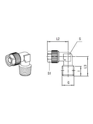 AVS-150M-K L-Verbinder