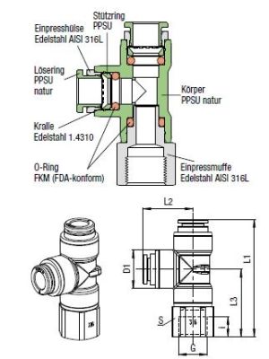 AVS-923P3 L-Verbinder