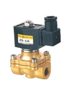 2-way brass solenoid valve, G1