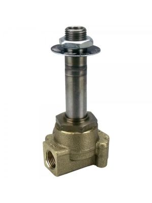 3-way solenoid valve, G 1/8 ", brass, normally open, direct operated
