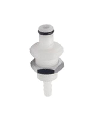 Bulkhead connector with hose connection