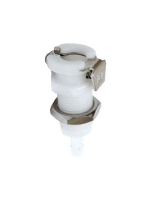 Bulkhead quick connector with hose connection