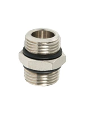 Double nipple with BSPP thread, O-ring
