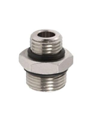 Double nipple reduced with BSPP thread, O-ring