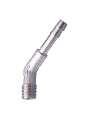 L-hose connector 120 ° male with BSPT male thread