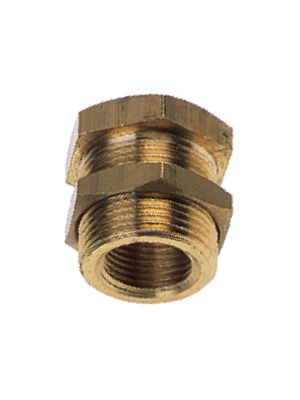Stopper with BSPP and metric thread made of yellow brass