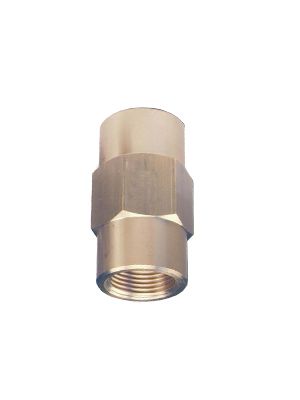 Check valve with BSPP thread made of yellow brass