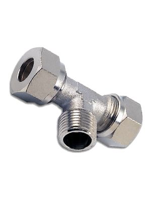 T-connector with BSPT male thread