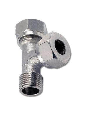 T-connector on the side with BSPT male thread