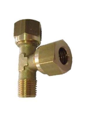 T-clamp connector on the side with BSPT male thread